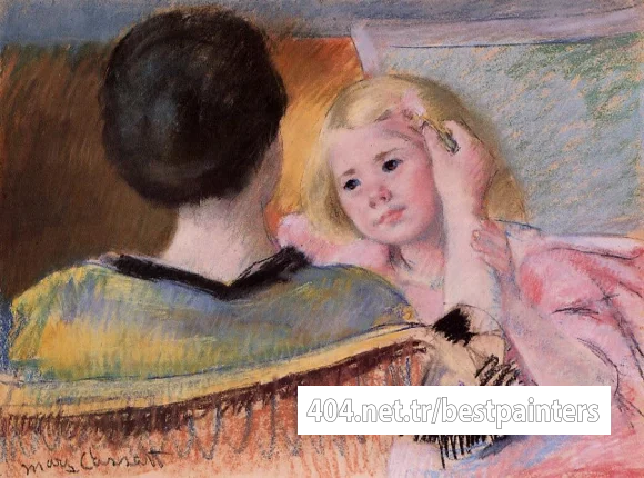Cassatt_Mary_Mother_Combing_Sara-s_Hair_no.2