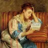 Cassatt_Mary_Mrs._Duffee_Seated_on_a_Striped_Sofa_Reading