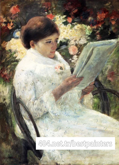 Cassatt_Mary_Woman_Reading_In_A_Garden