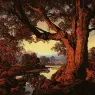 Parrish_Maxfield_Riverbank_in_Autumn_1938