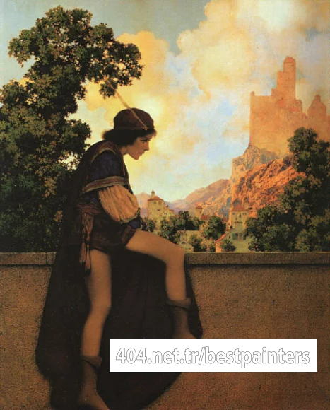 Parrish_Maxfield_The_Knave_Watches_Violetta_Depart