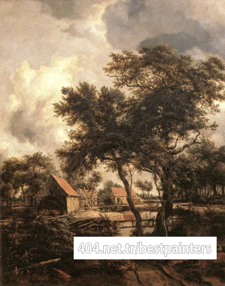 Hobbema_Meyndert_The_Water_Mill_1660s