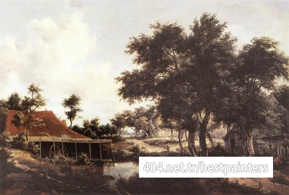 Hobbema_Meyndert_The_Water_Mill_1663_8