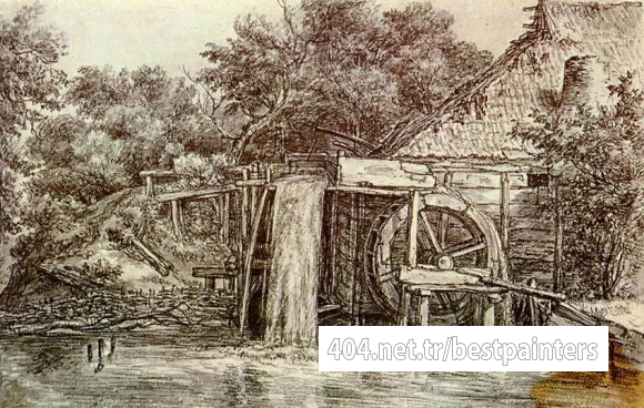 Hobbema_Meyndert_Watermill