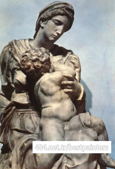 Michelangelo_Medici_Madonna_detail1