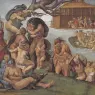 Michelangelo_Sistine_Chapel_Ceiling_Genesis_Noah_7_9_The_Flood_left_view