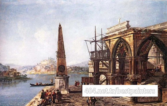 MARIESCHI_Michele_Imaginative_View_with_Obelisk