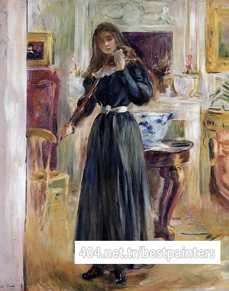 Morisot_Berthe_Julie_Playing_a_Violin
