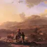 BERCHEM_Nicolaes_Italian_Landscape_At_Sunset