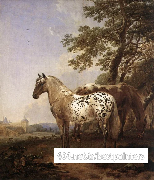 BERCHEM_Nicolaes_Landscape_With_Two_Horses