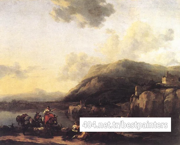BERCHEM_Nicolaes_landscape_With_Jacob_Rachel_And_Leah