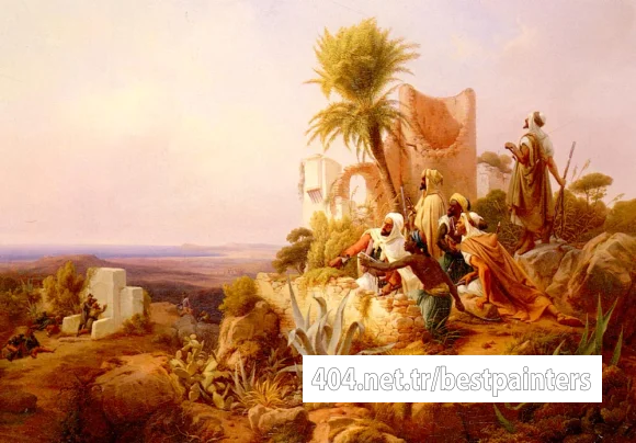 Simonsen_Niels_Arabs_In_A_Hilltop_Fort