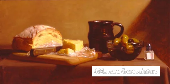 Watwood_Patricia_Still_Life_with_Bread_and_Olives