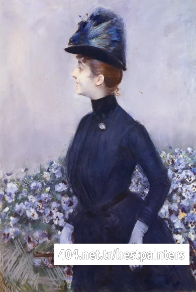 Helleu_Paul_Cesar_La_Femme_Aux_Fluers