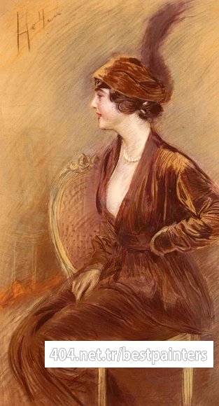 Helleu_Paul_Cesar_The_Feathered_Hat