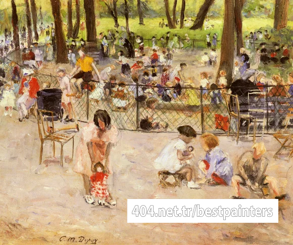Dupuy_Paul_Michel_Le_Parc_Monceau_A_Paris