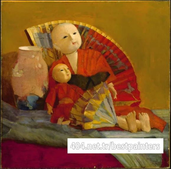 Peel_Paul_Japanese_Dolls_and_Fan