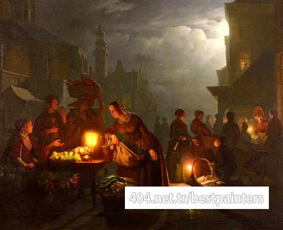 Schendel_Petrus_van_The_Candlelit_Market