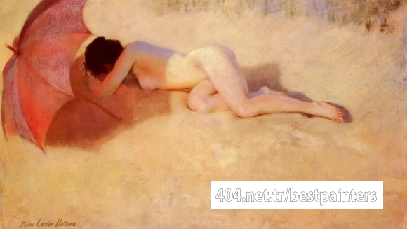 Carrier-Belleuse_Pierre_Nu_Sous_Un_Parasol