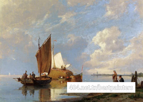 Dommersen_Pieter_Christiaan_Off_Volendam_On_The_Zuiderzee