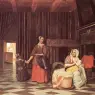 HOOCH_Pieter_de_Suckling_Mother_and_Maid