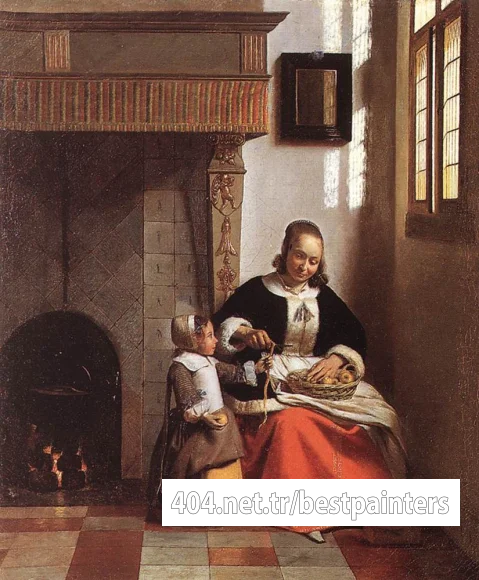HOOCH_Pieter_de_Woman_Peeling_Apples
