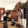 HOOCH_Pieter_de_Woman_and_Maid_in_a_Courtyard