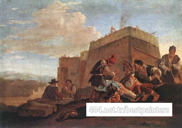 LAER_Pieter_van_Landscape_With_Morra_Players
