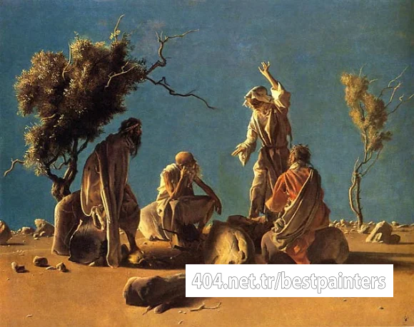 Annigoni_Pietro_Anacoreti_nel_Deserto