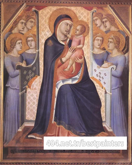 LORENZETTI_Pietro_Madonna_Enthroned_With_Angels