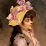 Garreta_Raimundo_De_Madrazo_portrait_Of_A_Lady_In_Pink_Ribbons