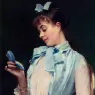 Madrazo_Y_Garretta_Raimundo_De_Portrait_Of_Aline_Mason_In_Blue