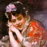 Madrazo_y_Garreta_The_Model_Aline_Masson_with_a_White_Mantilla