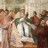 Raphael_Gregory_IX_Approving_the_Decretals