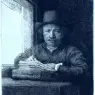 Rembrandt_Rembrandt_drawing_at_a_window_1648