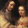 Rembrandt_The_Jewish_Bride_detail1