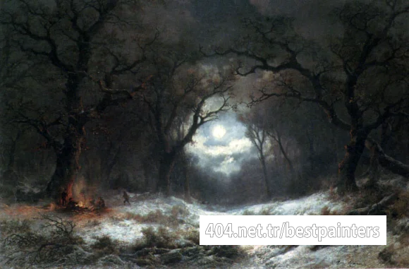 Haanen_Remi_van_A_Moonlit_Winter_Landscape
