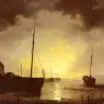 Haanen_Remigius%20Adrianus_van_Beached_fishing_Boats_by_Moonilight
