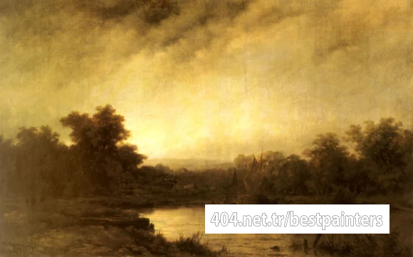 Haanen_Remigius_Adrianus_Van_A_River_Landscape