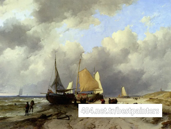 Haanen_Remigius_Adrianus_Van_Unloading_The_Catch