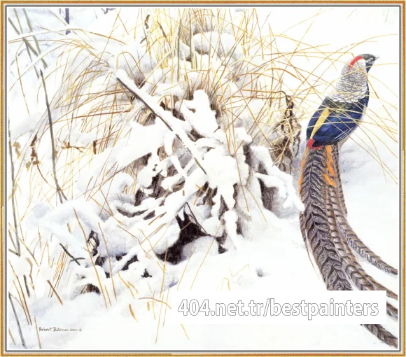 BatemanRobert-Lady_Amherst_Pheasant_in_Snow-We@WWSA