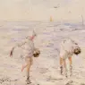 Hutchinson_Robert_Gemmell_Gathering_Shells_At_The_Beach