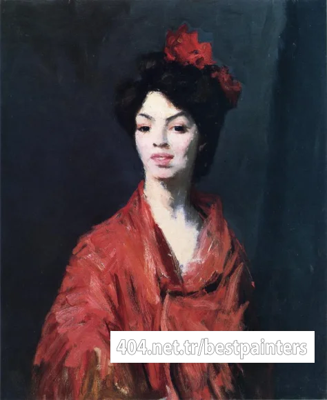 Henri_Robert_Spanish_Woman_in_a_Red_Shawl