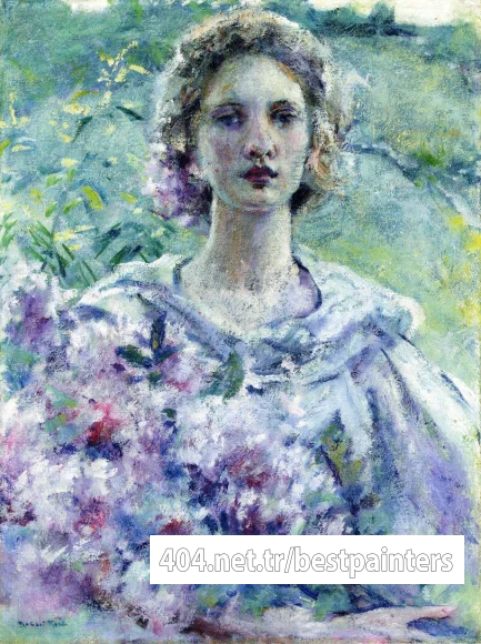 Reid_Robert_Lewis_Girl_with_Flowers