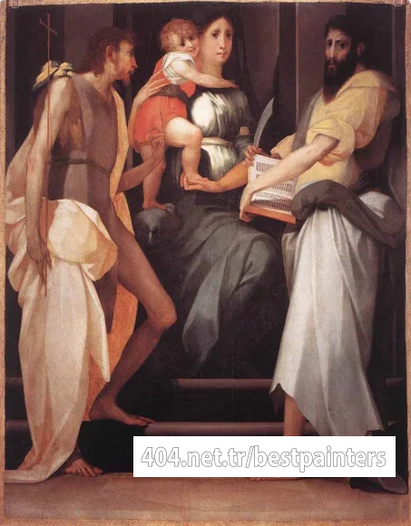 ROSSO_FIORENTINO_Madonna_Enthroned_Between_Two_Saints