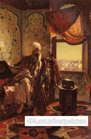 Ernst_Rudolf_Smoking_The_Hookah