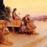Ernst_Rudolph_Elegant_Arab_Ladies_on_a_Terrace_at_Sunset
