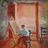 1919_02_Self-Portrait in the Studio, 1919