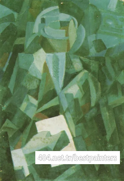 1923_28_Cubist Composition - Portrait of a Seated Person Holding a Letter, 1923