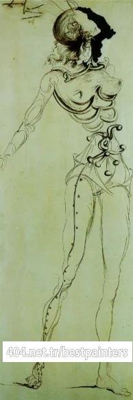 1934_52_Surrealist Knight for a Four-part Screen, circa 1934